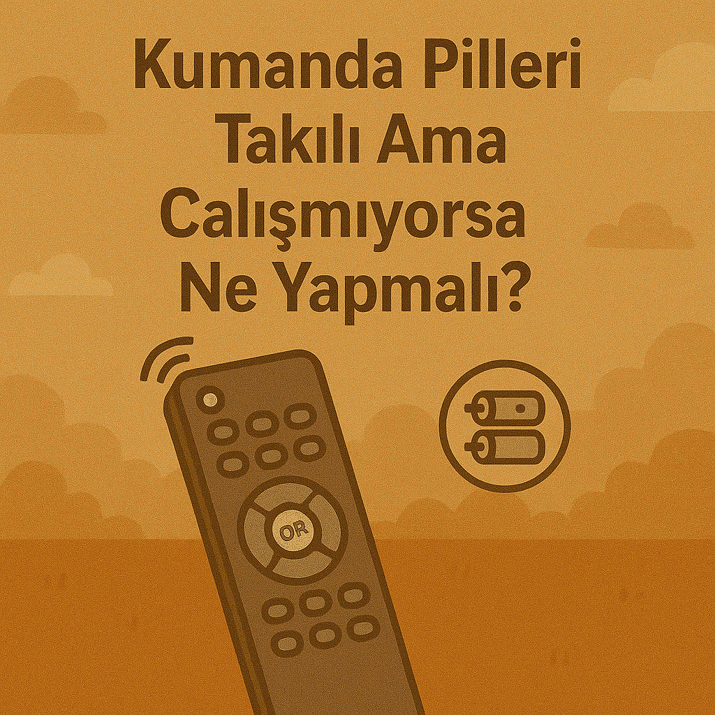 Kumanda Pilleri Takılı Ama Çalışmıyor
