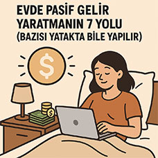 Evde Pasif Gelir Yaratmanın 7 Yolu (Bazısı Yatakta Bile Yapılır)