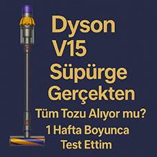 Dyson V15 Süpürge Gerçekten Tüm Tozu Alıyor mu? 1 Hafta Boyunca Test Ettim
