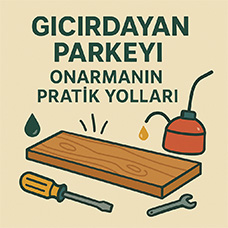 Gıcırdayan Parkeyi Onarmanın Pratik Yolları