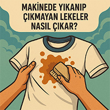 Çamaşır Makinesinde Yıkanıp Çıkmayan Lekeler Nasıl Çıkar?