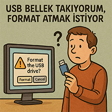 USB Bellek Takıyorum, Format Atmak İstiyor