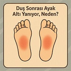Duş Sonrası Ayak Altı Yanıyor, Neden?