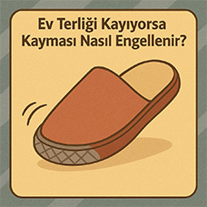 Ev Terliği Kayıyorsa Kayması Nasıl Engellenir?