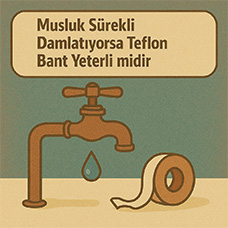 Musluk Sürekli Damlatıyorsa Teflon Bant Yeterli midir?