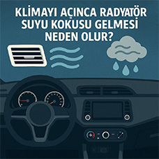 Arabada Klimayı Açınca Radyatör Suyu Kokusu Gelmesi Neden Olur?
