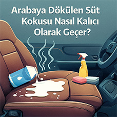 Arabaya Dökülen Süt Kokusu Nasıl Kalıcı Olarak Geçer?