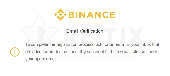 binance email verification