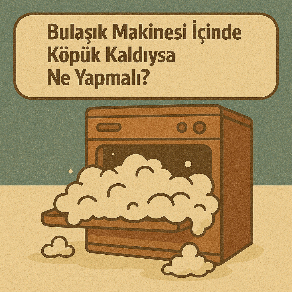 Bulaşık makinesinde köpük kaldıysa ne yapmalı