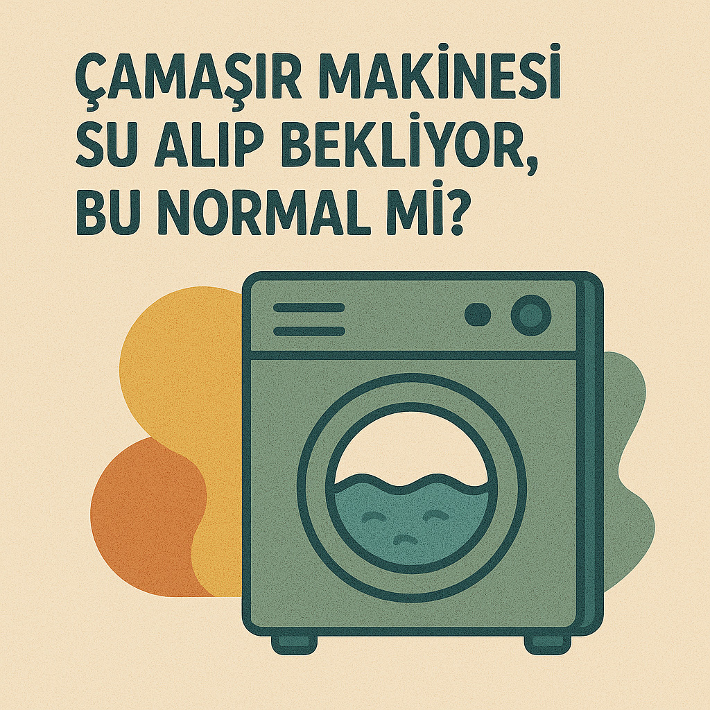 Çamaşır Makinesi Su Alıp Bekliyor