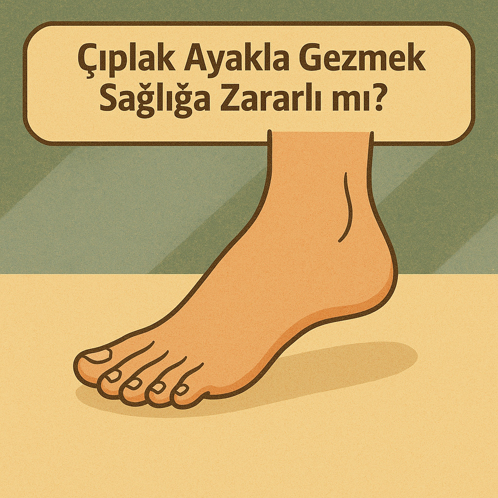 Çıplak ayakla gezmek sağlığa zararlı mı