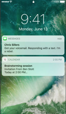 ios 10 Kilit Ekranı
