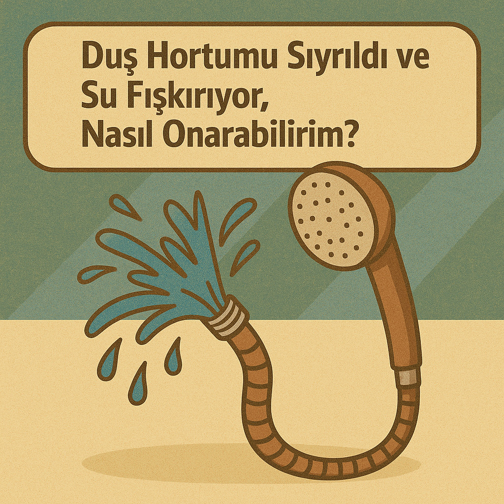 Duş hortumu sıyrıldı su fışkırıyor çözüm