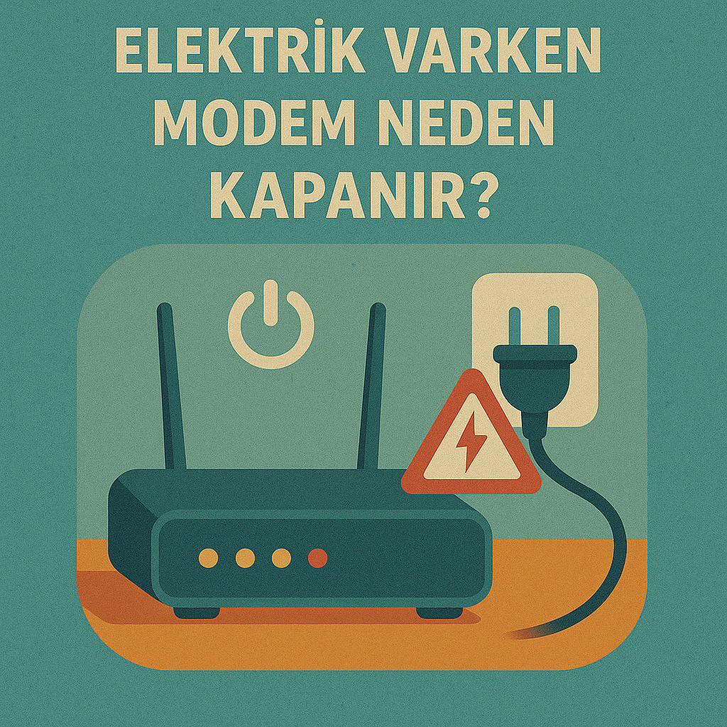 Elektrik varken modemin kapanmasının olası nedenleri ve çözümü