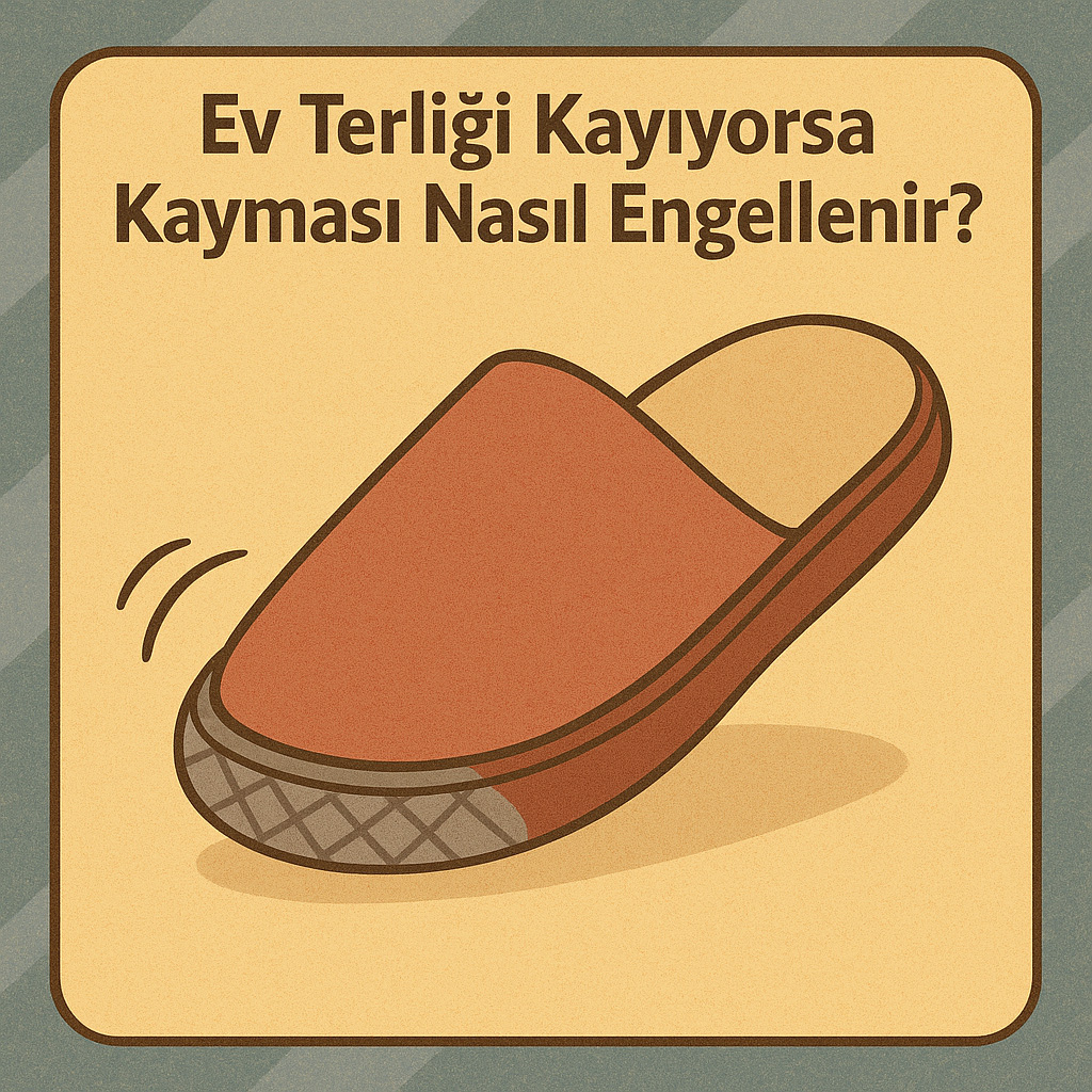 Ev terliği kaymasını engelleme