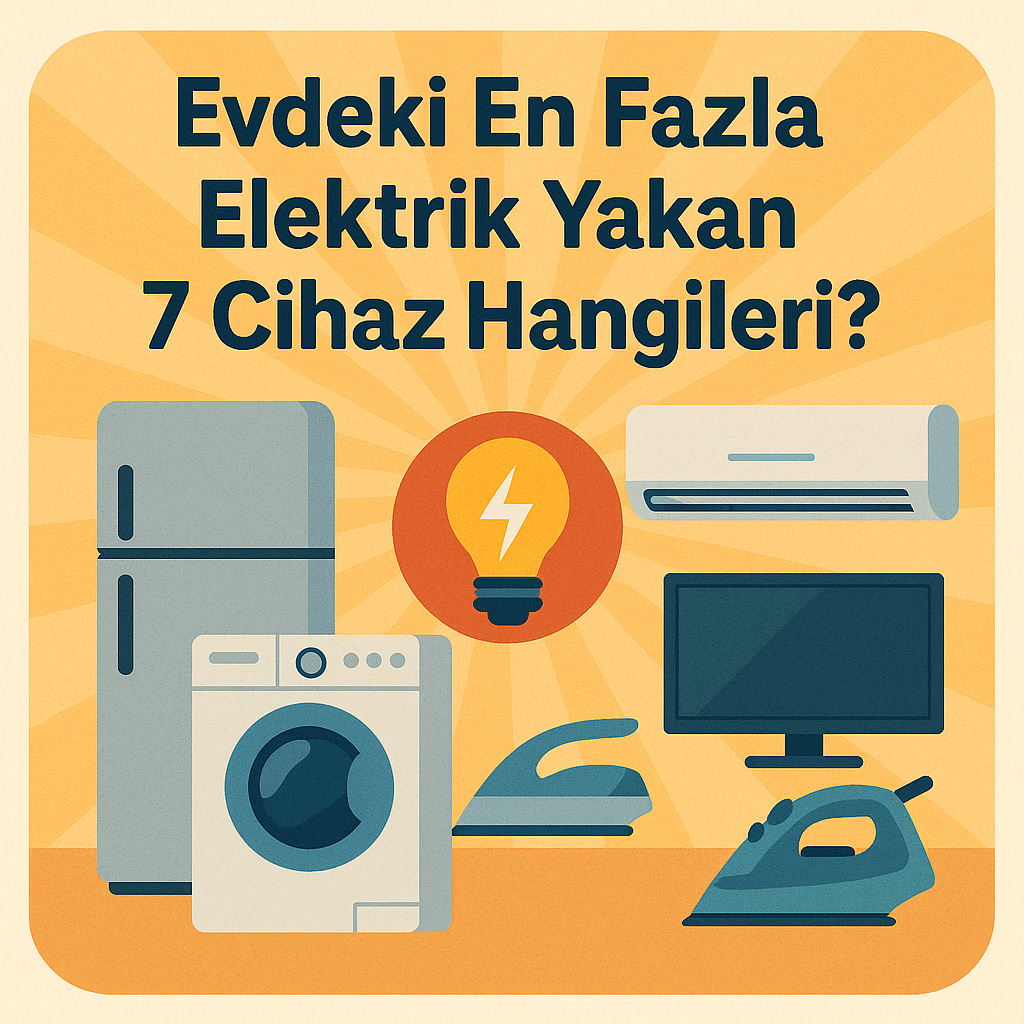 Evdeki En Fazla Elektrik Yakan 7 Cihaz Hangileri? Evdeki En Fazla Elektrik Yakan 7 Cihaz Hangileri?