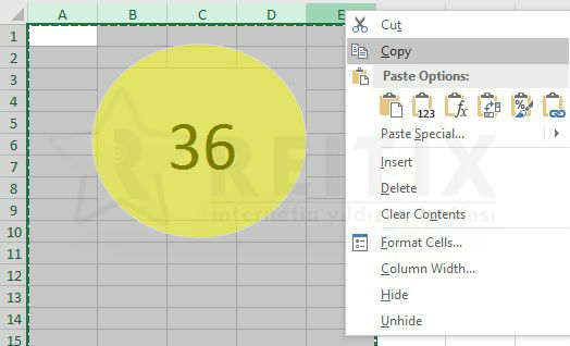 excel şekil stili