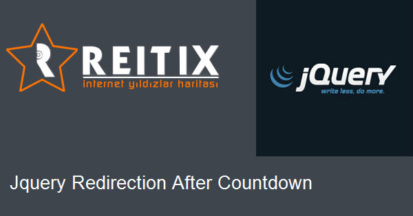 Jquery Redirection After Countdown