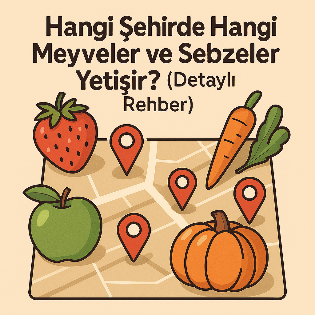 Hangi Şehirde Hangi Meyveler ve Sebzeler Yetişir?
