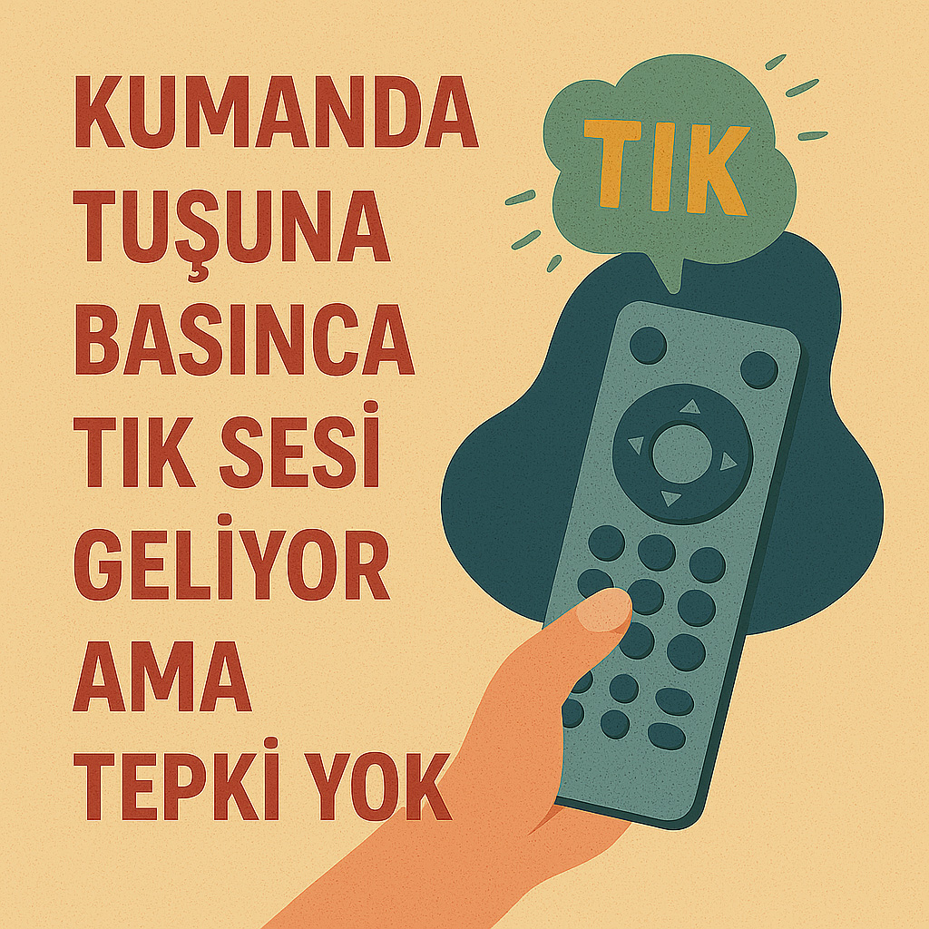 Kumanda Tık Sesi Var Tepki Yok