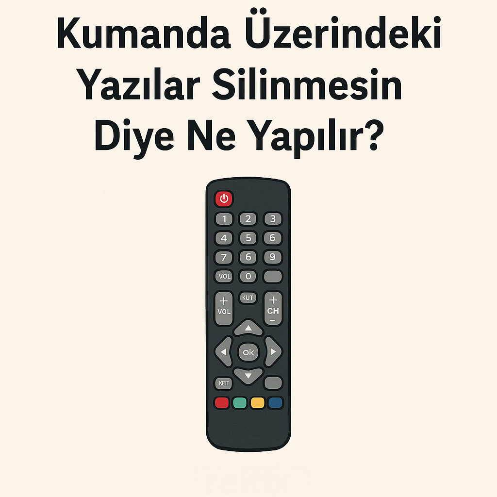 Kumanda Üzerindeki Yazılar Silinmesin Diye Ne Yapılır? Kumanda Üzerindeki Yazılar Silinmesin Diye Ne Yapılır?