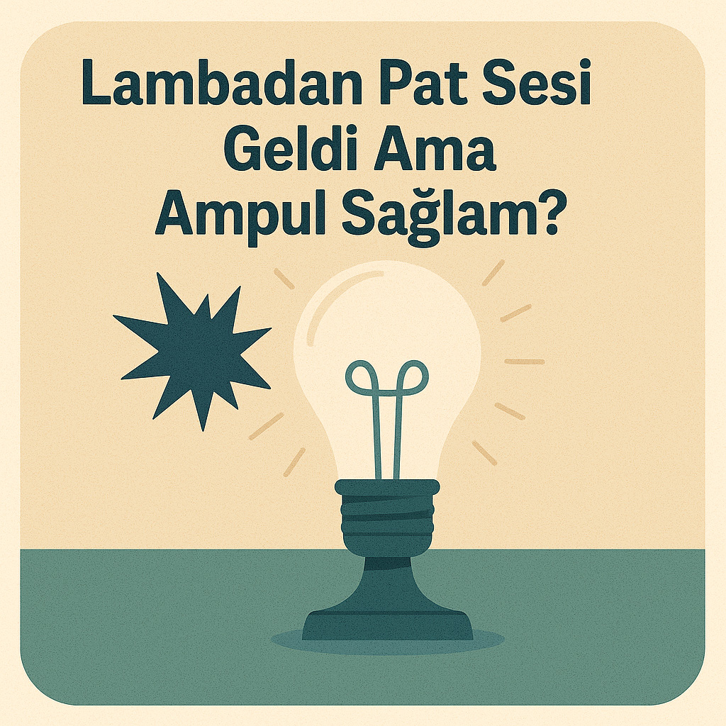 Lambadan Pat Sesi Geldi Ama Ampul Sağlam? Lambadan Pat Sesi Geldi Ama Ampul Sağlam?