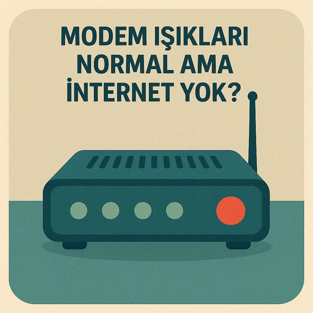 Modem Işıkları Normal Ama İnternet Yok? Modem Işıkları Normal Ama İnternet Yok?