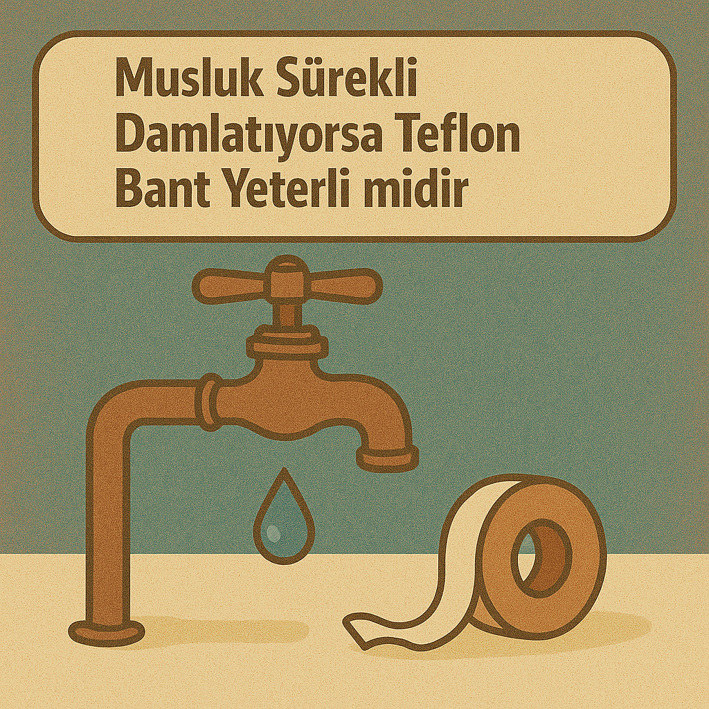 Musluk sürekli damlatıyorsa teflon bant yeterli mi