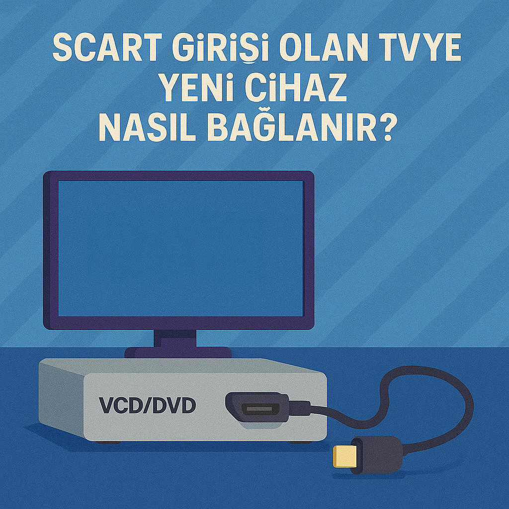 SCART Girişi Olan TVye Yeni Cihaz Nasıl Bağlanır? SCART Girişi Olan TVye Yeni Cihaz Nasıl Bağlanır?