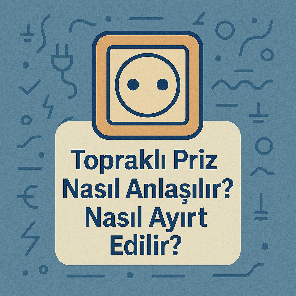 Topraklı priz nasıl anlaşılır nasıl ayırt edilir