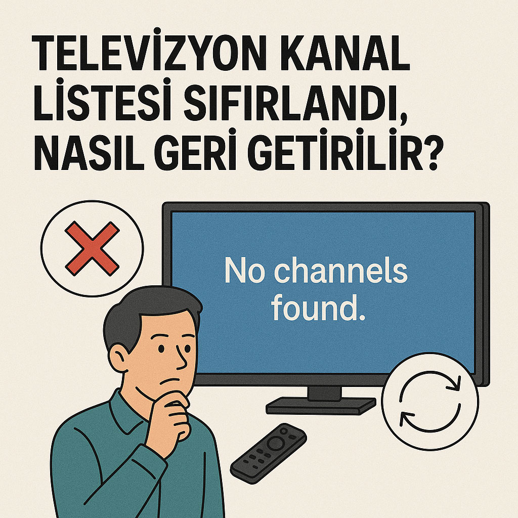 Televizyon Kanal Listesi Sıfırlandı
