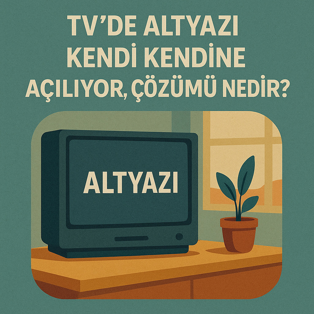 TV’de altyazı kendi kendine açılıyorsa yapılabilecek ayar ve çözüm adımları