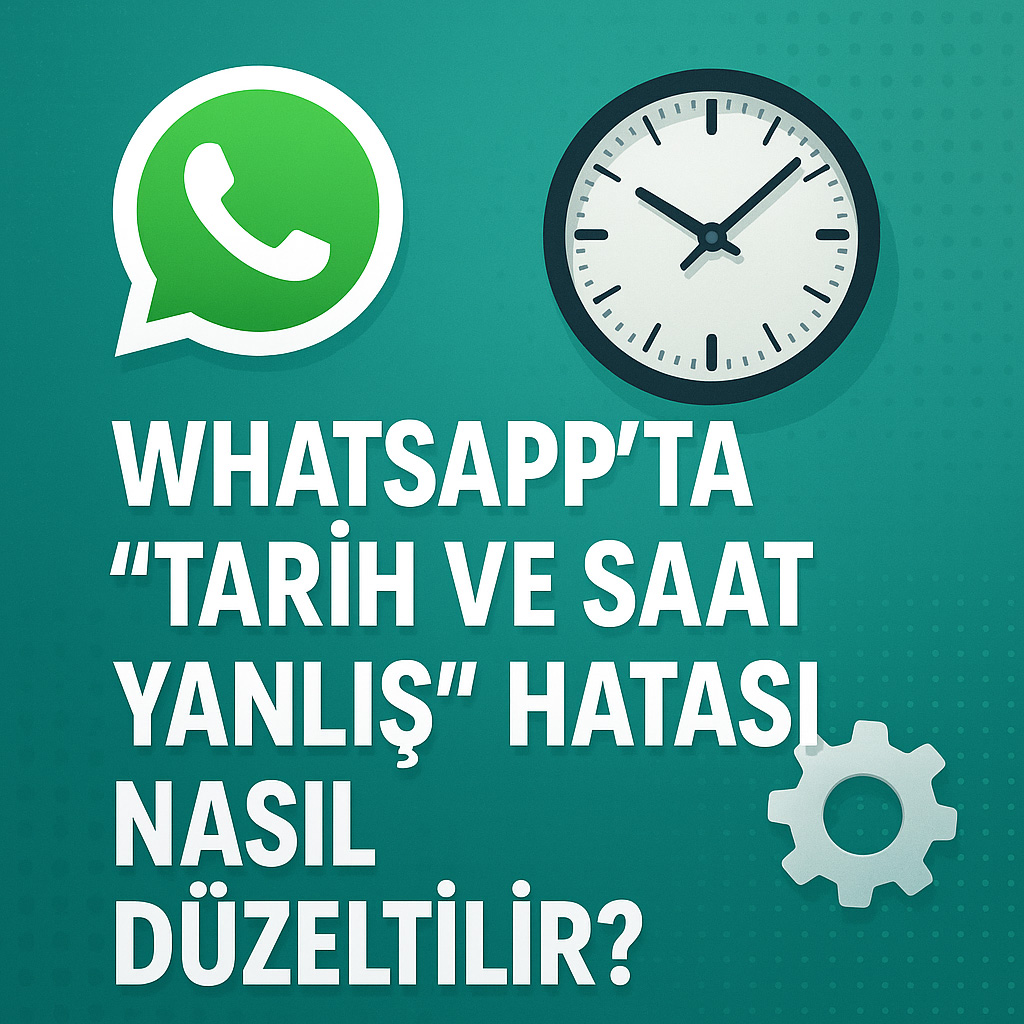 WhatsAppta Tarih ve Saat Yanlış
