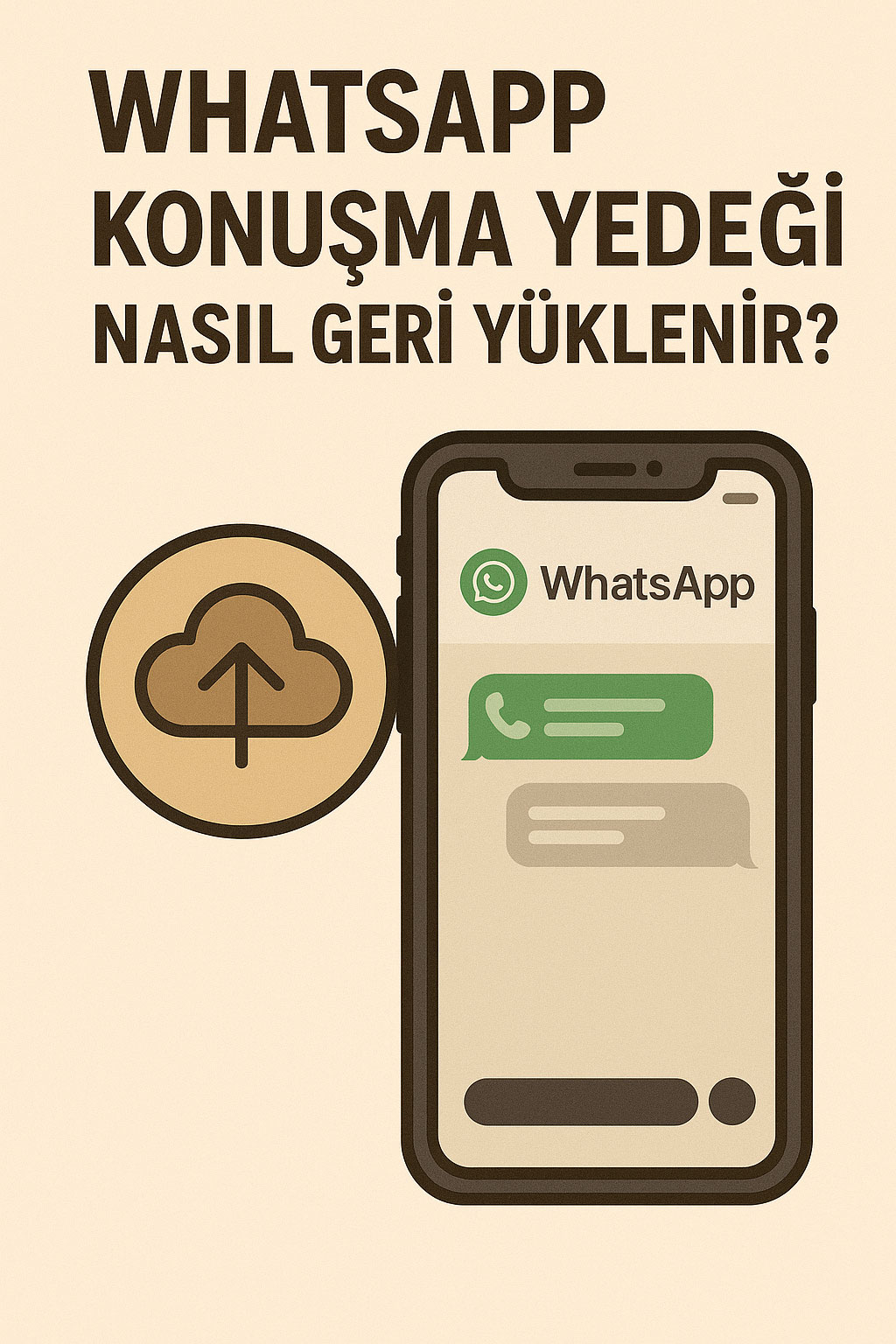 whatsapp yedeği yüklemek
