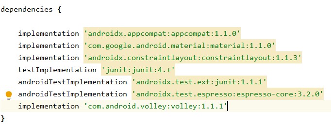 android add dependency