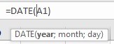 excel date function
