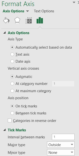 excel format axis