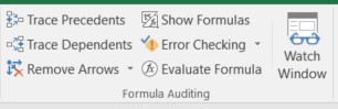 excel formula auditing