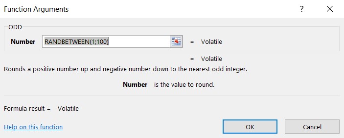 excel odd function