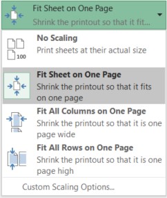 excel print scaling