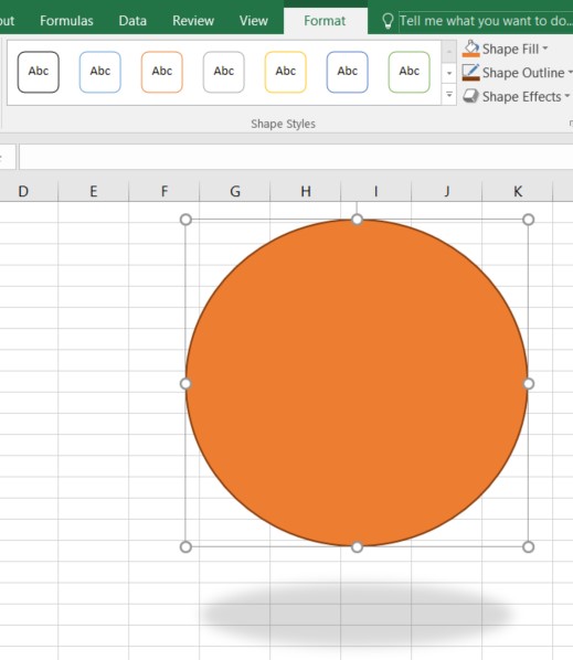 excel şekil tasarımı