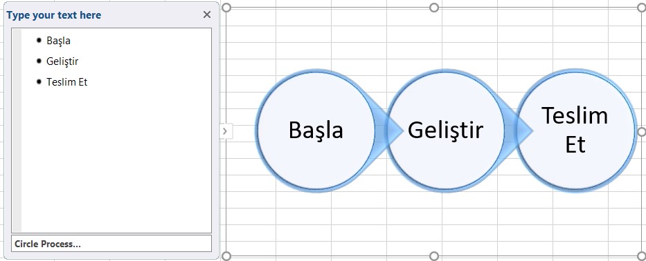 excel smartart örnek