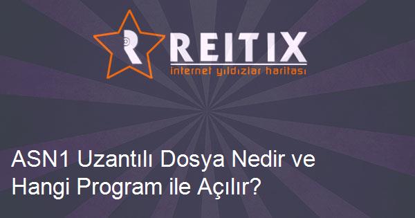 ASN1 Uzantılı Dosya Nedir ve Hangi Program ile Açılır?