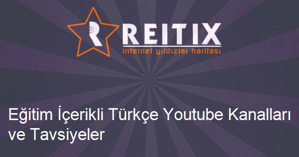 Eğitim İçerikli Türkçe Youtube Kanalları ve Tavsiyeler