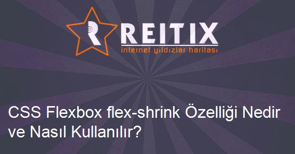 CSS Flexbox flex-shrink Özelliği Nedir ve Nasıl Kullanılır?