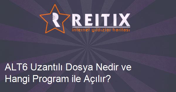 ALT6 Uzantılı Dosya Nedir ve Hangi Program ile Açılır?