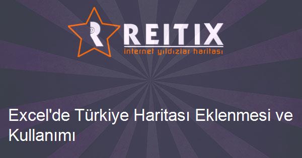 Excel'de Türkiye Haritası Eklenmesi ve Kullanımı
