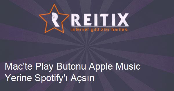 Mac'te Play Butonu Apple Music Yerine Spotify'ı Açsın
