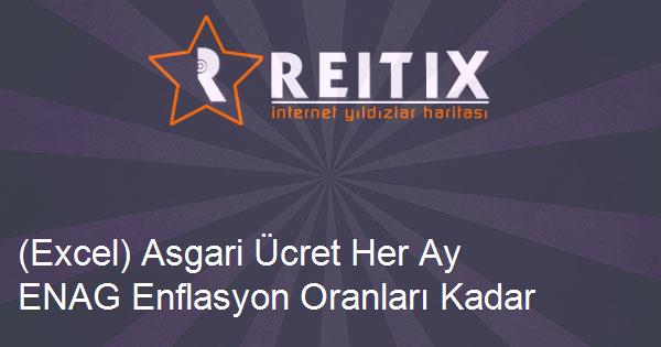 (Excel) Asgari Ücret Her Ay ENAG Enflasyon Oranları Kadar Artsaydı Ne Olurdu?