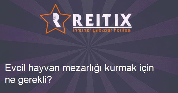 Evcil hayvan mezarlığı kurmak için ne gerekli?